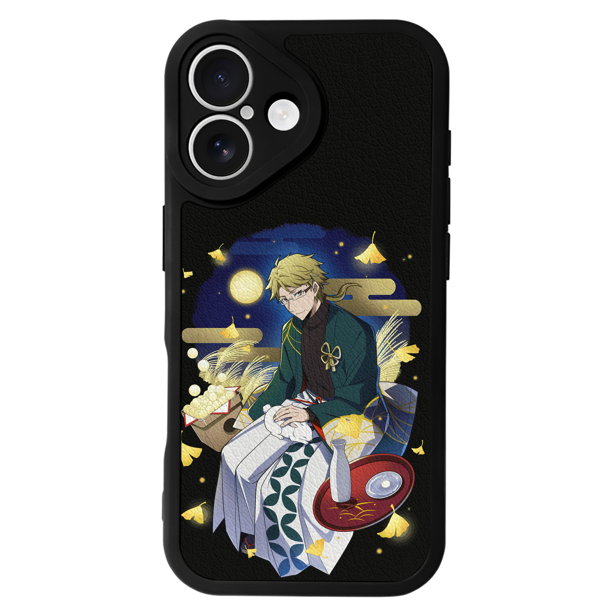 （画像用） 文豪ストレイドッグス Bungo Stray Dogs 【iPhone 16シリーズ対応】シリコンスマホケース（レザー調） 材質：シリコン